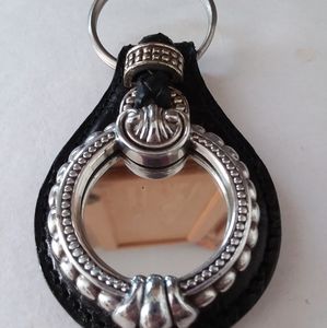 Brighton Leather and Mirror Keychain